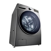 LG Lavarropas carga frontal 13 KG │ Gris mate │ Inverter Direct Drive│ AI DD │Steam, Low perspective, WM13EGS6, thumbnail 16