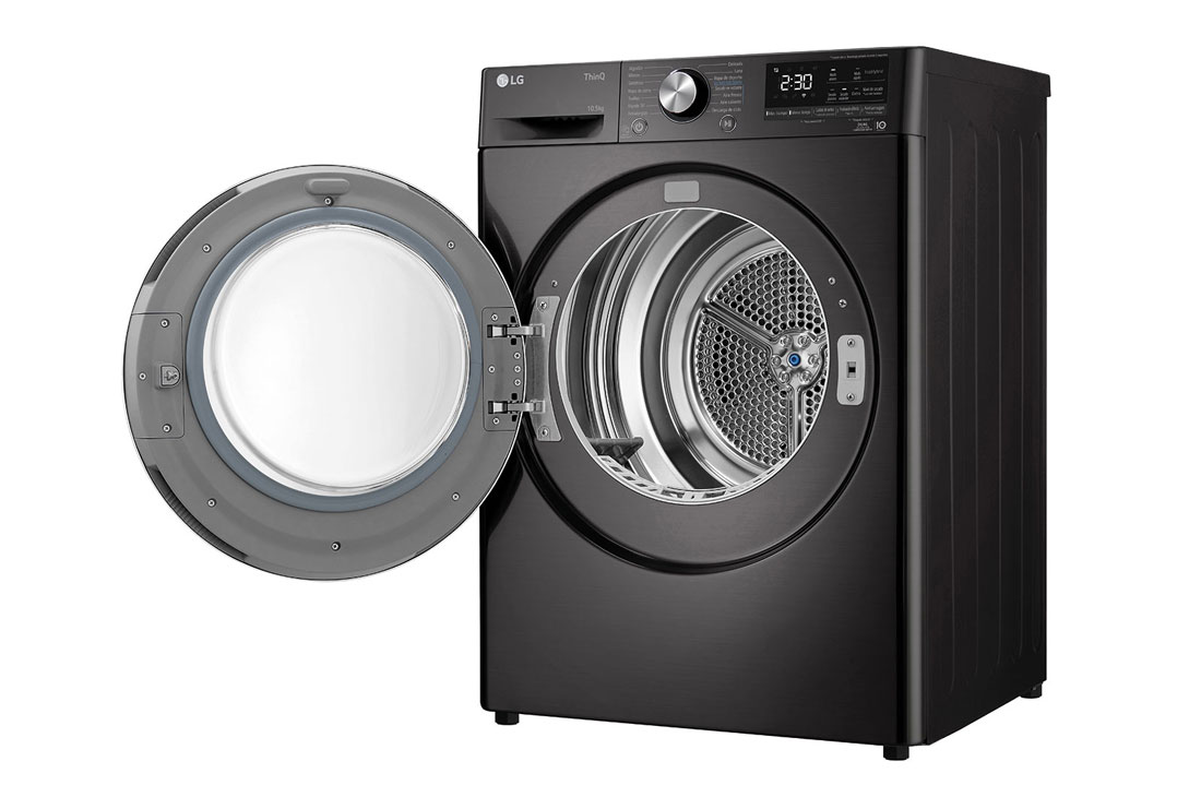 LG Secarropas 10,5KG│Dual Inverter Heat Pump™, -30 degree with opened door, DF11BVC2S6, thumbnail 8