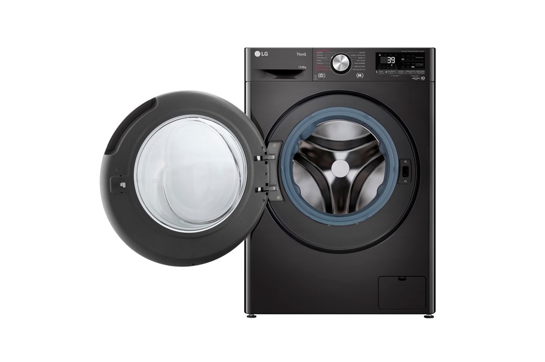 LG Lavasecarropas 13/8KG│AIDD™│Inverter Direct Drive™│Steam, vista frontal con puerta abierta, WD13BVC2S6C, thumbnail 2