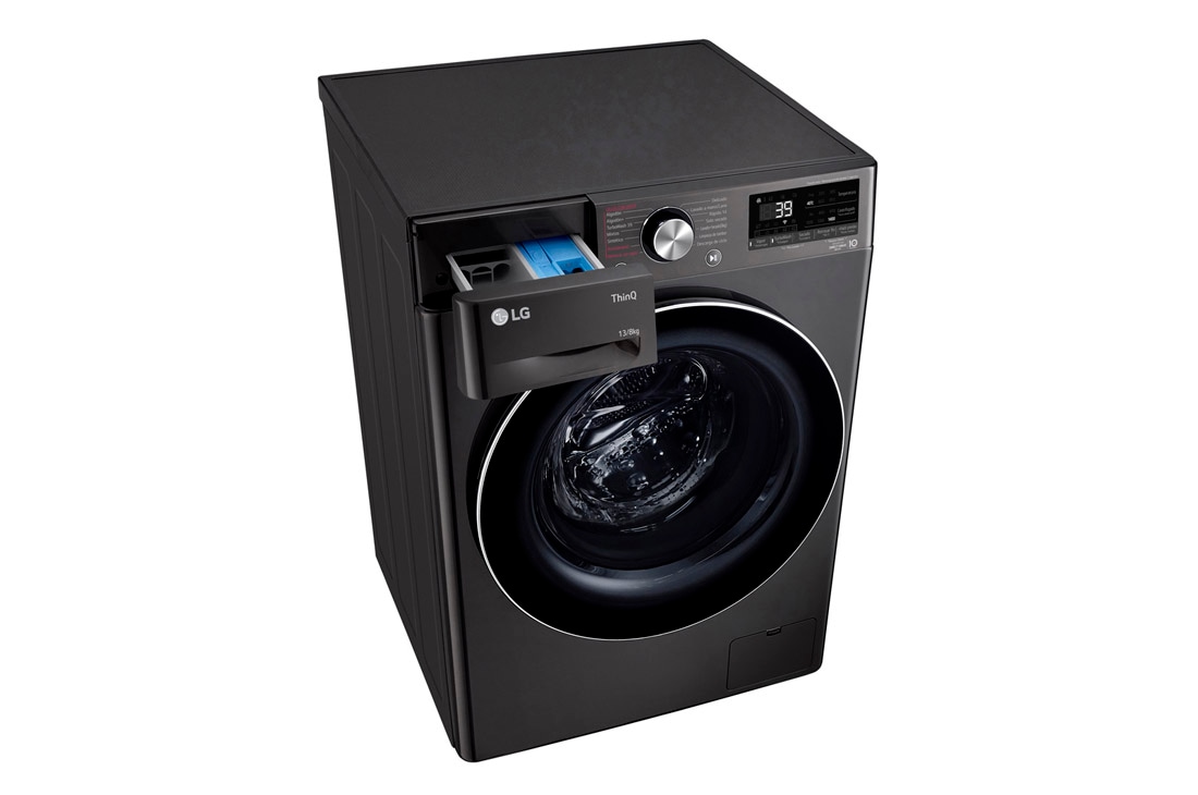 LG Lavasecarropas 13/8KG│AIDD™│Inverter Direct Drive™│Steam, Top perspective view, WD13BVC2S6C, thumbnail 9