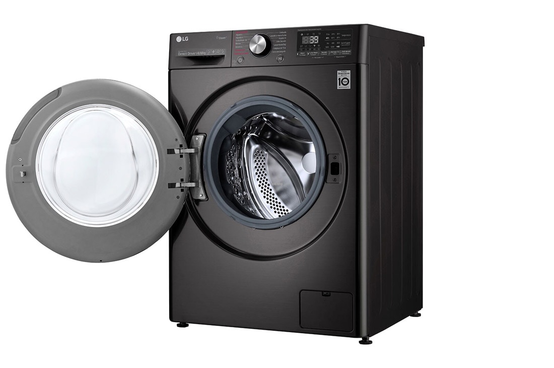 LG Lavasecarropas 13/8KG│AIDD™│Inverter Direct Drive™│Steam, Right side door open view, WD13BVC2S6C, thumbnail 12