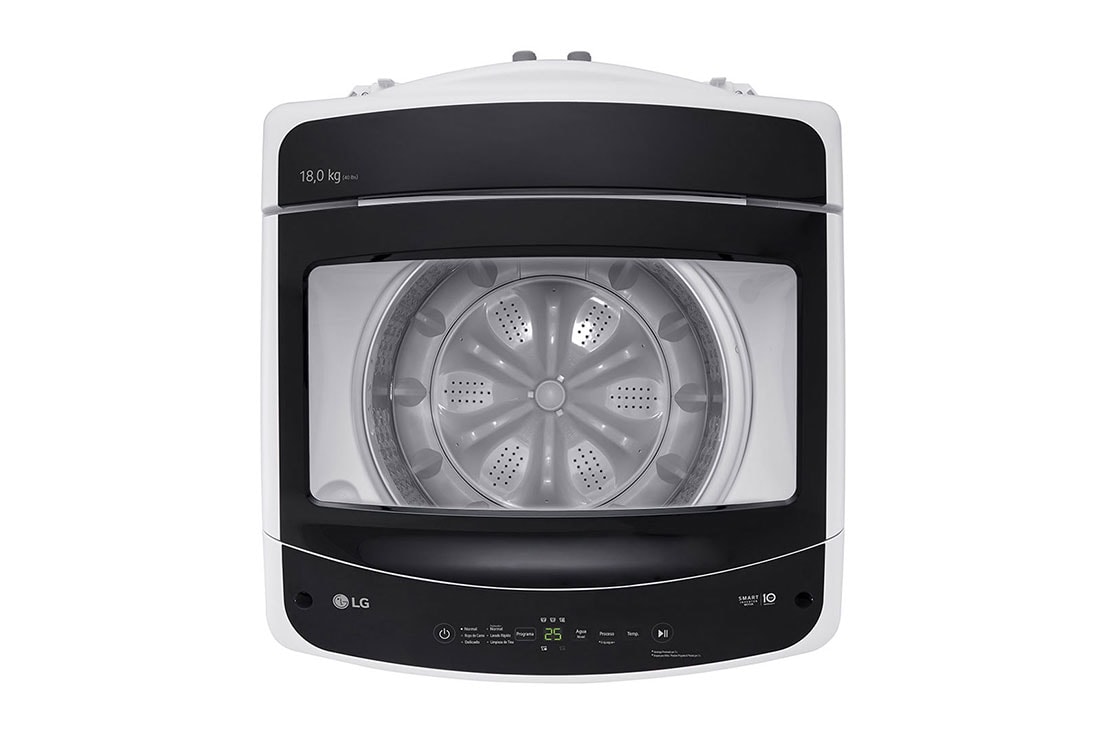 LG Lavarropas 10,5KG│TurboDrum™│Smart Motion│Smart Inverter, top view with lid closed, WT11WVTB, thumbnail 6