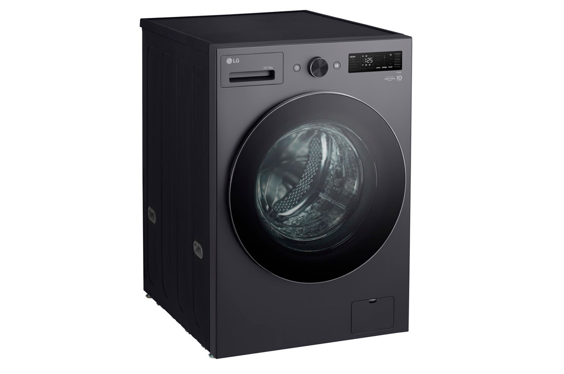 LG Lavasecarropas 20/10KG│AIDD™│Inverter Direct Drive™│Steam, top side view, WD20EGNTSPG, thumbnail 7