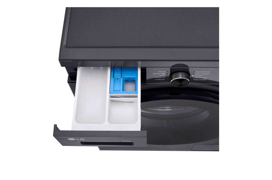LG Lavarropas 6,5KG│Inverter Direct Drive™│Steam, Drawer Open Detail 2, WM65MVFS6, thumbnail 7