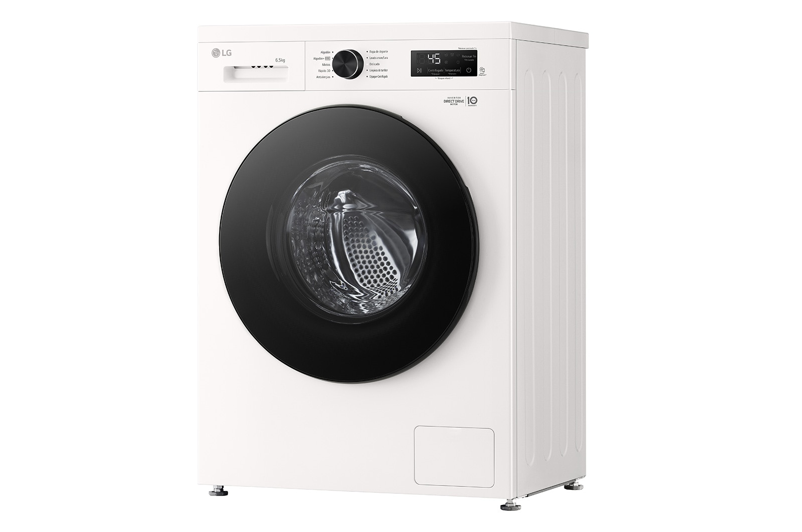 LG Lavarropas 6,5KG│Inverter Direct Drive™│Steam, Left side view, WM65GWVFS6, thumbnail 10