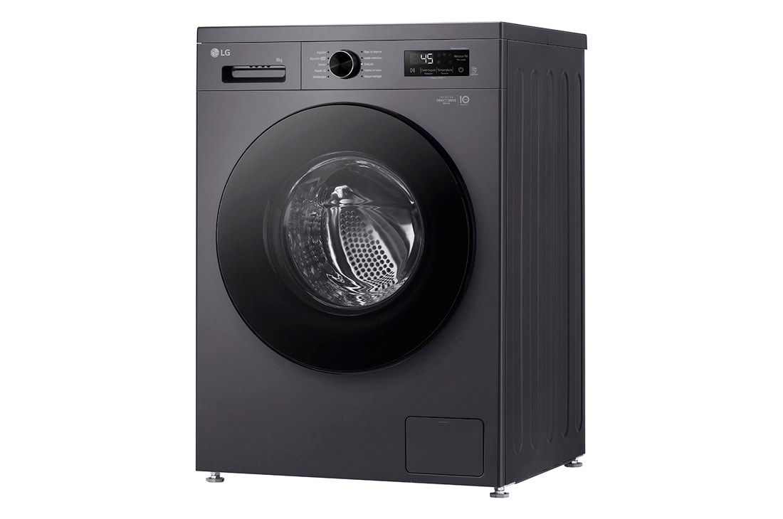 LG Lavarropas 8KG│Inverter Direct Drive™│Steam, Right side view, WM80MVFS6, thumbnail 10