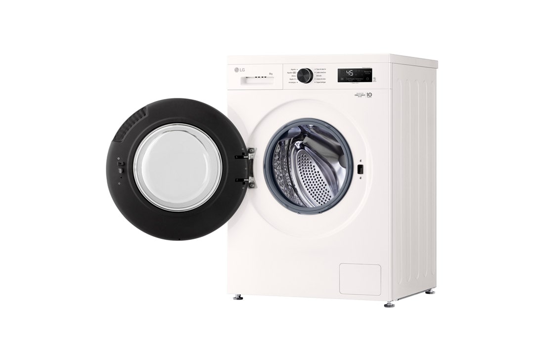 LG Lavarropas 8KG│Inverter Direct Drive™│Steam, Left side view, WM80GWVFS6, thumbnail 10