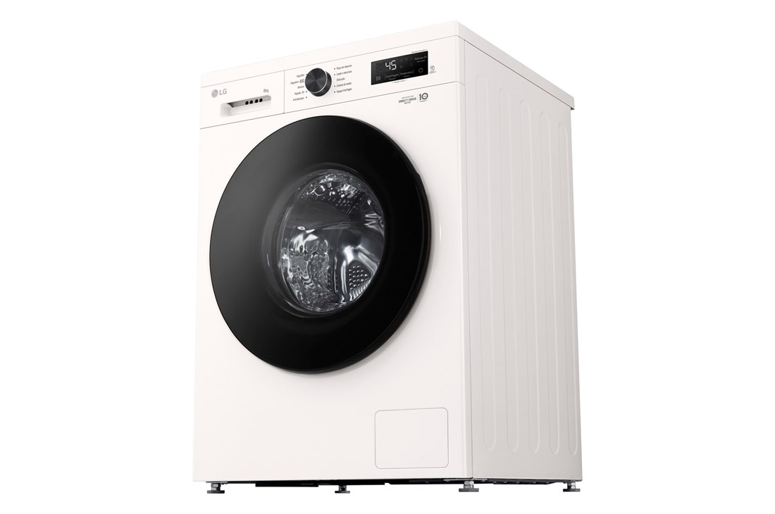 LG Lavarropas 8KG│Inverter Direct Drive™│Steam, Right side open view, WM80GWVFS6, thumbnail 11
