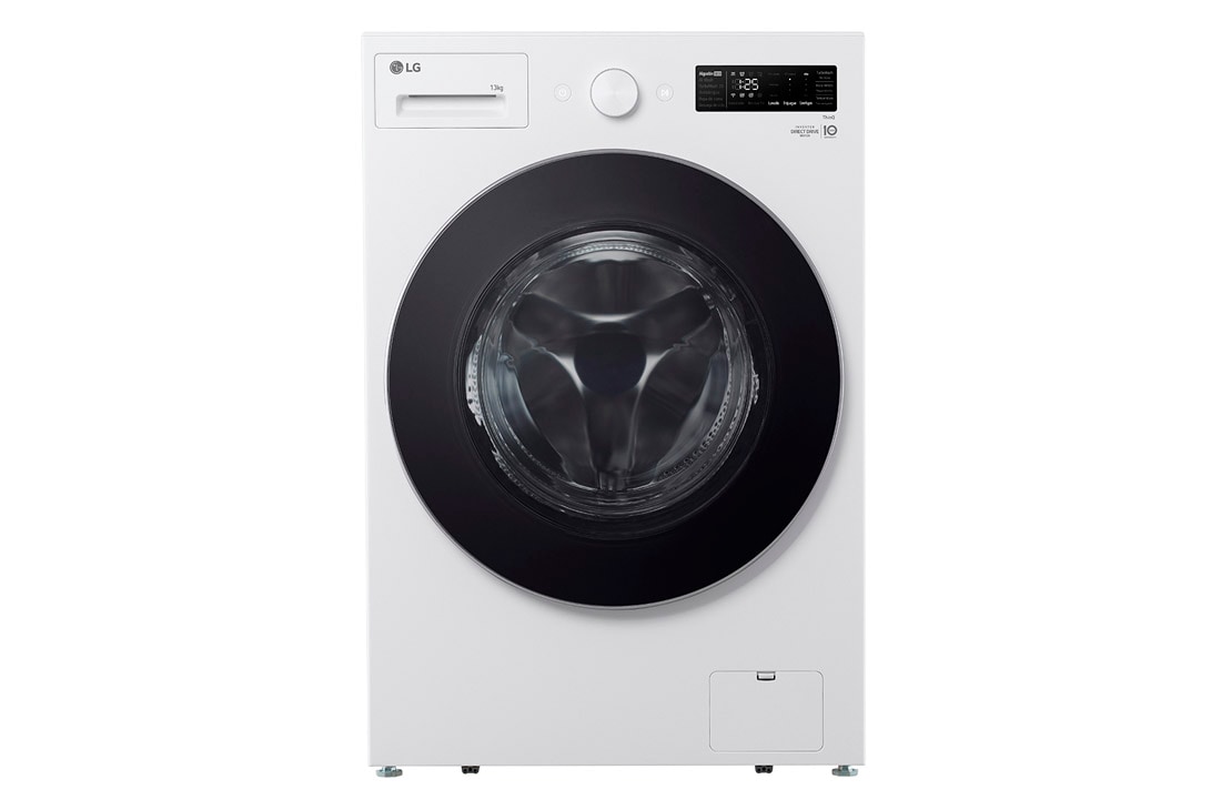 LG  Lavarropas carga frontal 13 KG │ Blanco │ Inverter Direct Drive │AI DD │ ThinQ WIFI │Steam , WM13GWNTS6P, WM13GWNTS6P