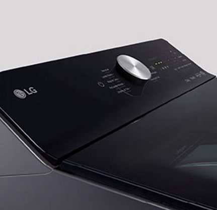 El control selector digital de la lavadora LG