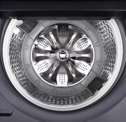 Pulsador de acero inoxidable de la lavadora LG