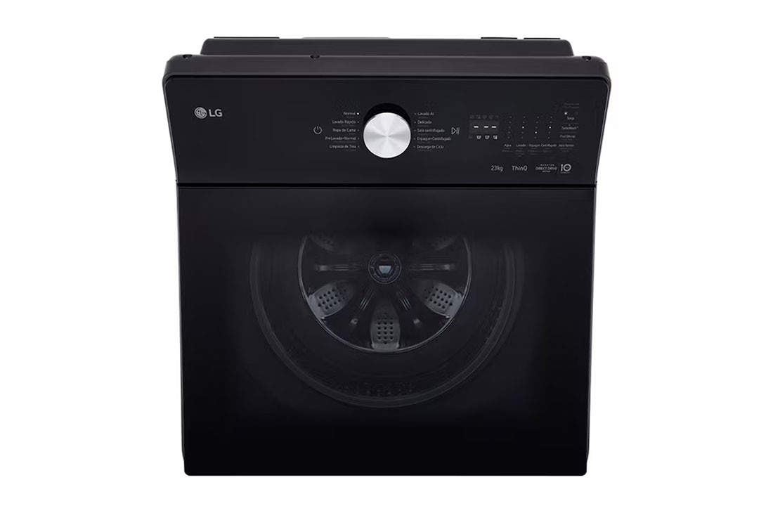 LG Lavarropas 12KG │ TurboDrum™ │ EasyUnload™ │ AIDD™, top view, WT12EGTX6, thumbnail 8