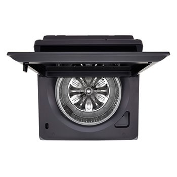 LG Lavarropas 12KG │ TurboDrum™ │ EasyUnload™ │ AIDD™, top view door open, WT12EGTX6, thumbnail 9