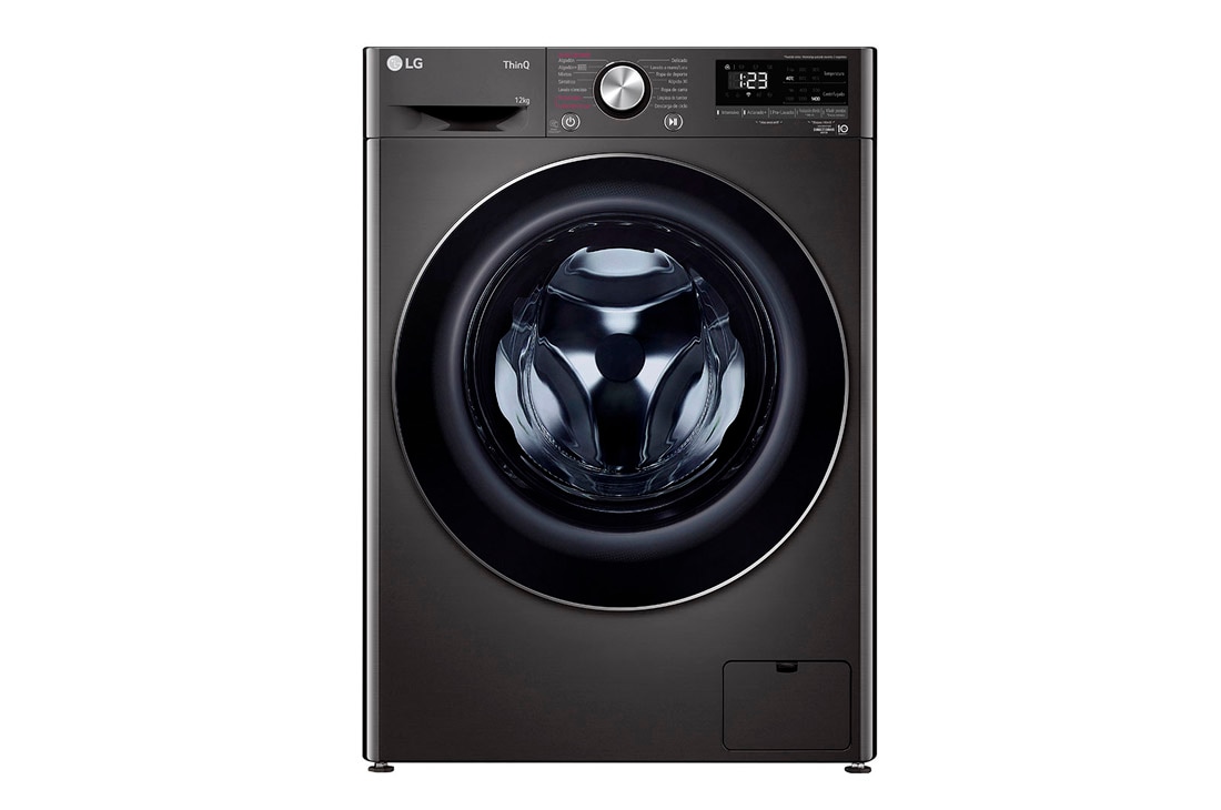 LG Lavasecarropas 12Kg/7 kg con AIDD™, Front view, WD12BVC4S6