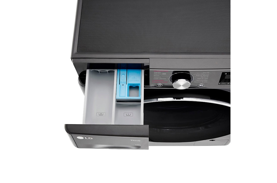 LG Lavarropas 12KG│AIDD™│Inverter Direct Drive™│Steam, Drawer Open Detail 2, WM12BVC4S6, thumbnail 7