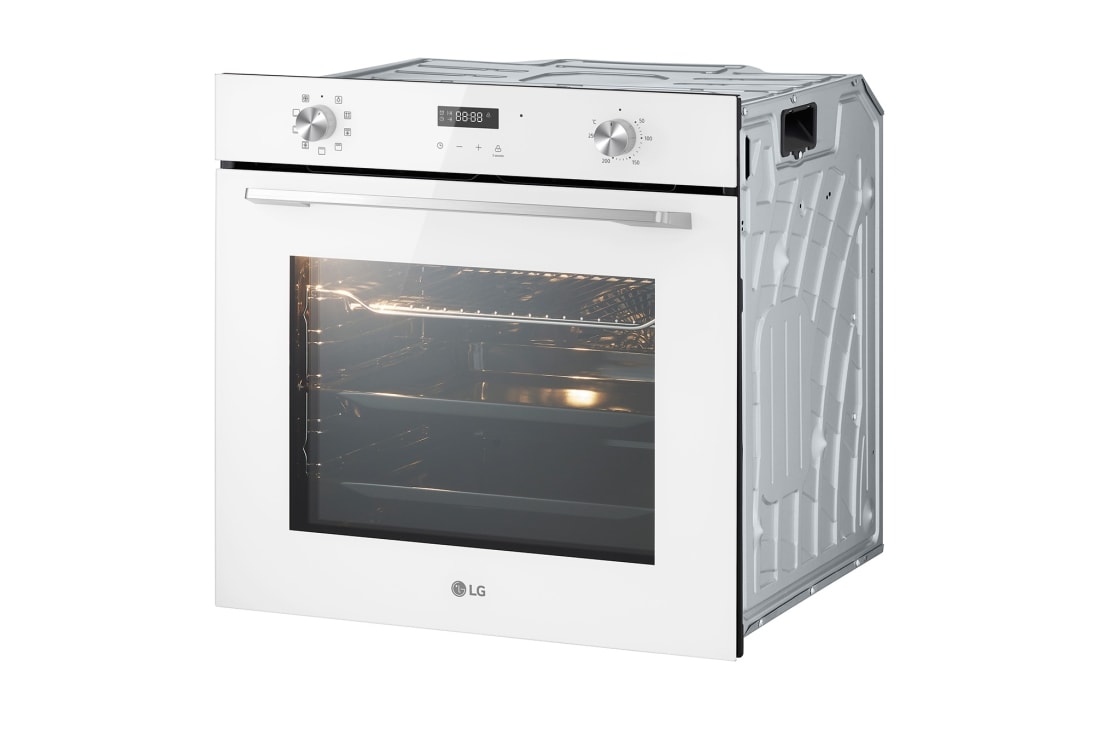 LG Horno empotrado de LG con 72 L de capacidad, Blanco, vista lateral de 90 grados, WSEZ7213W, thumbnail 8