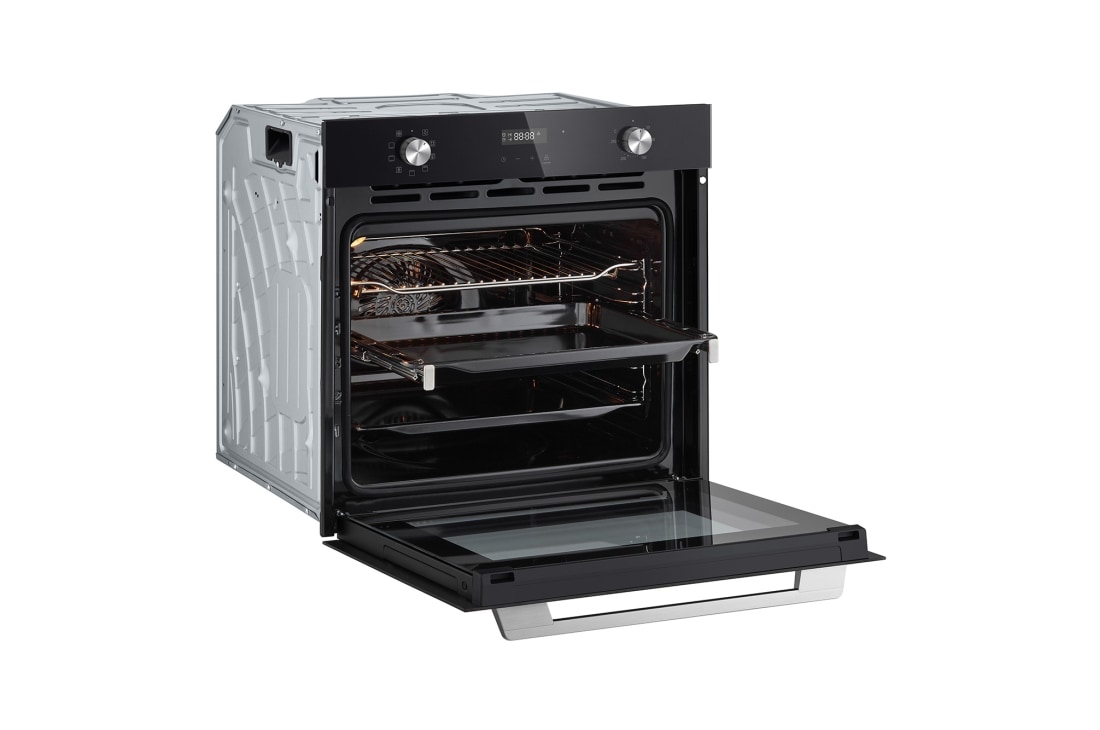 LG Horno empotrable LG WSEZD7213B | Capacidad 72 litros | 9 modos de cocción, Right open view, WSEZD7213B, thumbnail 6