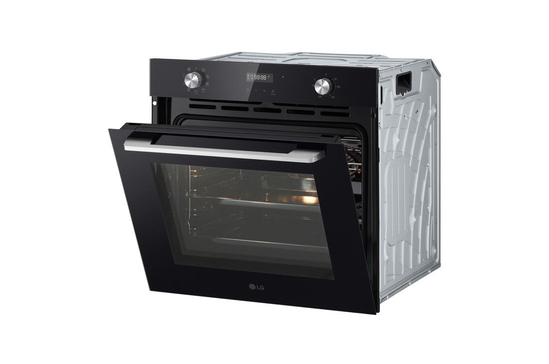 LG Horno empotrable LG WSEZD7213B | Capacidad 72 litros | 9 modos de cocción, Left slightly open view, WSEZD7213B, thumbnail 11