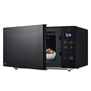 LG Horno Microondas NeoChef 30L│Grill │EasyClean™, Right side open with food, MH7032JAS, thumbnail 6