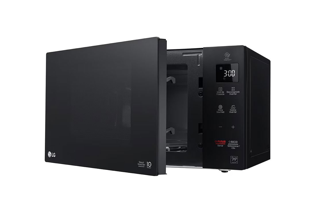 LG Horno Microondas NeoChef 25L│Smart Inverter│Grill │EasyClean™, open door, MH6535GIS, thumbnail 7