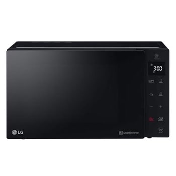 Vista frontal de Horno Microondas NeoChef 25L con Dorador y EasyClean, negro, MH6536GIS