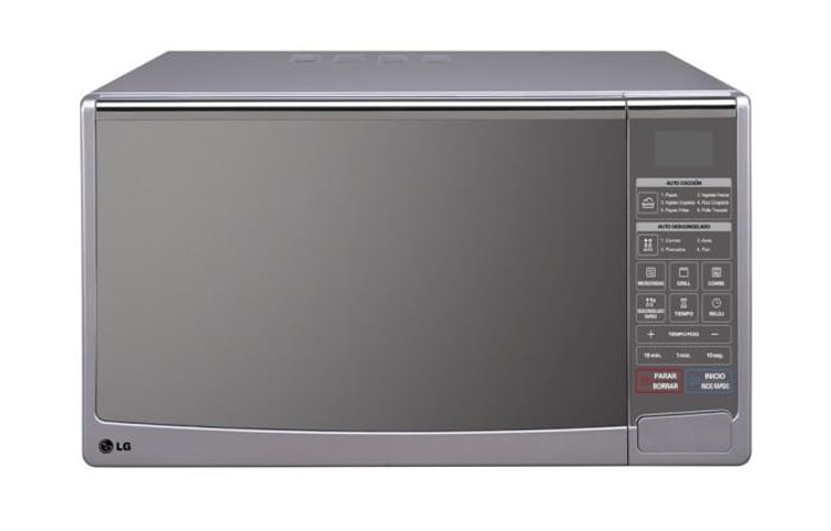 LG 30 litros, grill, control digital, menúes programados, bandeja giratoria, MH7049E