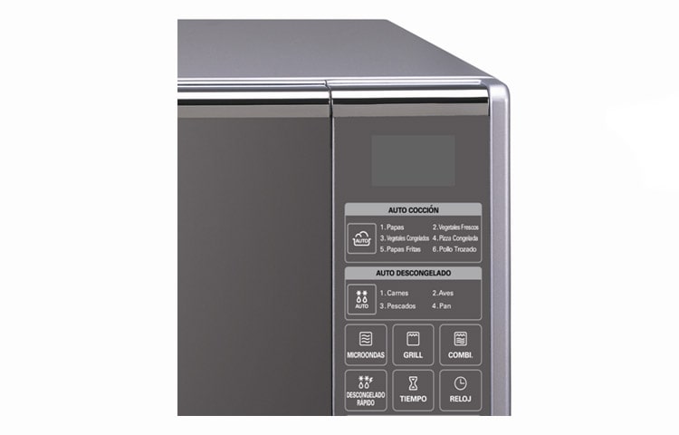 LG 30 litros, grill, control digital, menúes programados, bandeja giratoria, MH7049E, thumbnail 3