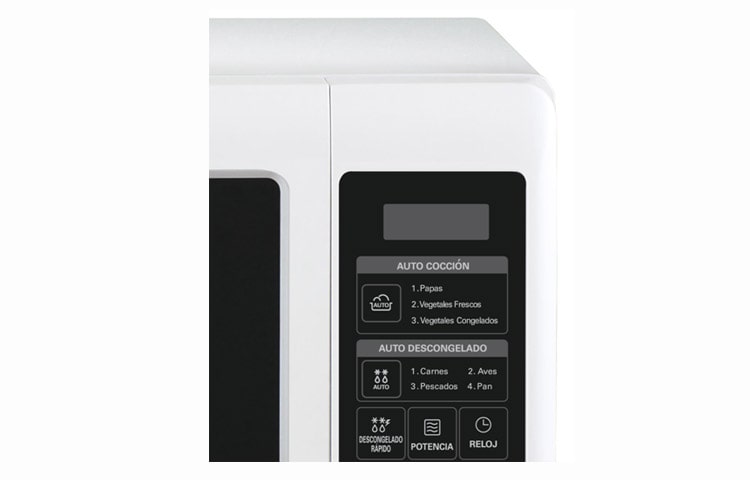 LG 20 litros, control digital, menúes programados, bandeja giratoria, MS2049G, thumbnail 3