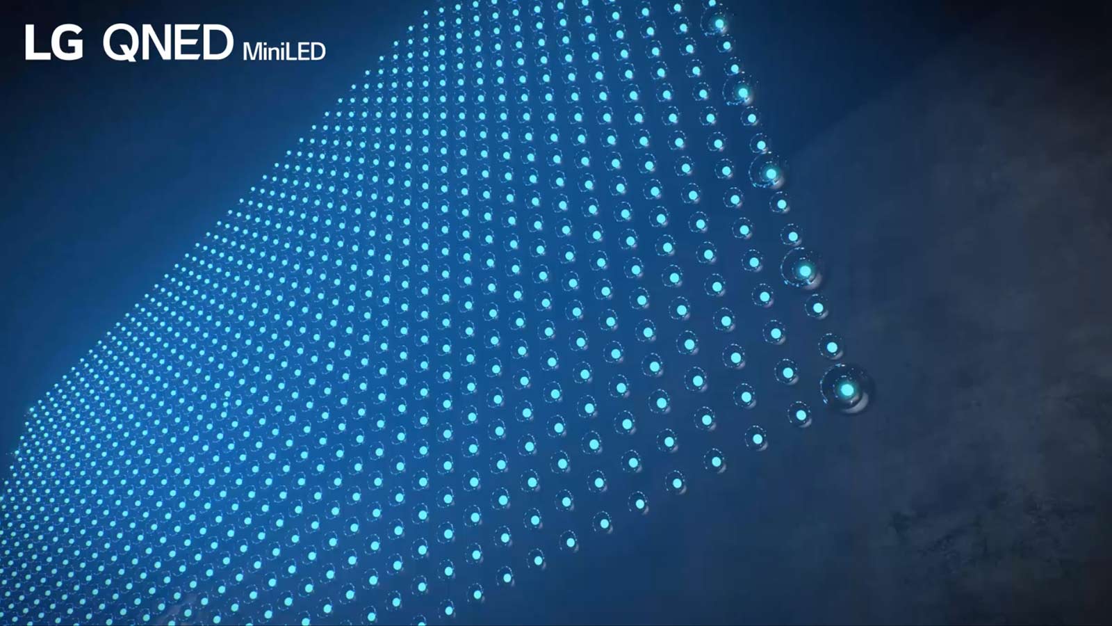 El video muestra los distintos elementos de la pantalla del LG QNED Mini LED.