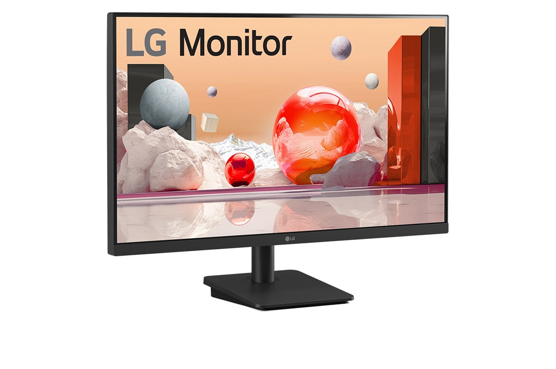 LG Monitor Full HD 24'' │Protección Ocular │Soporte con inclinación, left side view, 24MS500-B, thumbnail 2