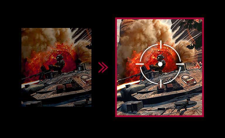 La escena oscura en el juego es más brillante en comparación con el modo convencional