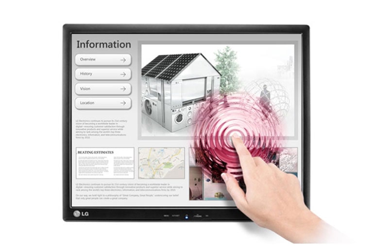 LG Monitor LED IPS Multi-touch 19'', 19MB15T-I, thumbnail 1