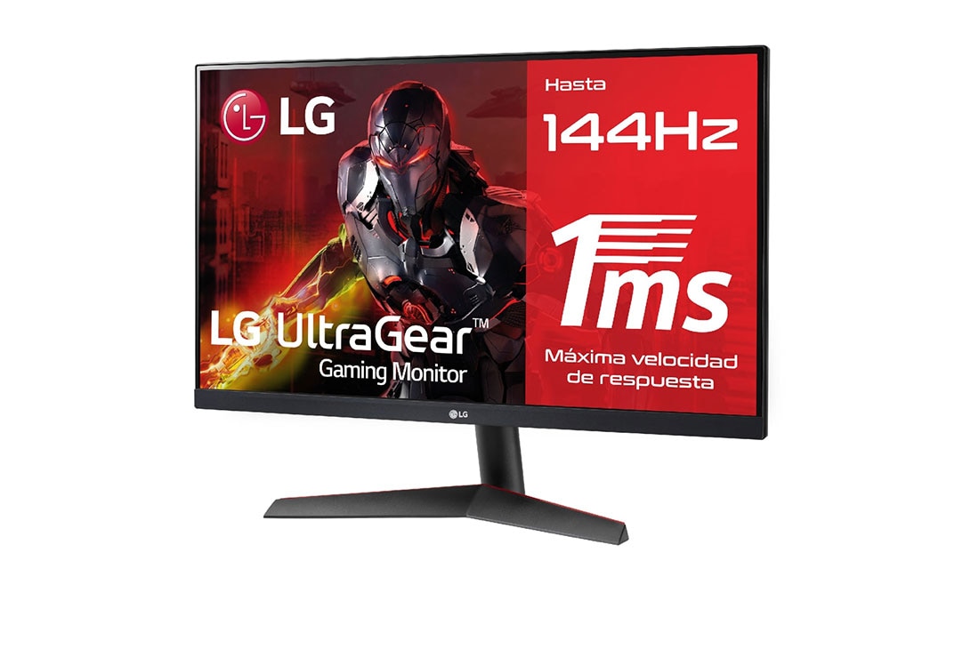 LG Monitor Gaming LG UltraGear (Panel IPS: 1920x1080p, 16:9, 300 cd/m², 1000:1, 144Hz, 1ms); DPx1, HDMIx2; AMD Freesync Premium; Regulable en inclinación ; HDR10., 24GN600-B, thumbnail 2
