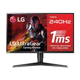 Monitor Gaming LG UltraGear (Panel IPS: 1920x1080p, 16:9, 400 cd/m², 1000:1, 240Hz, 1ms); DPx1, HDMIx2, USB-Ax3; G-Sync Compatible.2