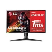 LG Monitor Gaming LG UltraGear (Panel IPS: 1920x1080p, 16:9, 400 cd/m², 1000:1, 240Hz, 1ms); DPx1, HDMIx2, USB-Ax3; G-Sync Compatible., 27GN750-B, thumbnail 1