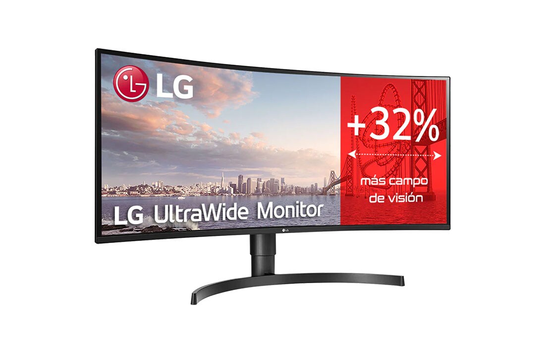 LG Monitor Ultrapanoramico 21:9 LG UltraWide (Panel IPS: 3440x1440, 300cd/m², 1000:1, sRGB >99%, curvo); diag. 86,72; entr.: DPx1, HDMIx2, USB-Ax3; HDR10; Ajust. en altura e inclinación., 34WL85C-B, thumbnail 3