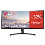 LG Monitor Ultrapanoramico 21:9 LG UltraWide (Panel IPS: 3440x1440, 300cd/m², 1000:1, sRGB >99%, curvo); diag. 86,72; entr.: DPx1, HDMIx2, USB-Ax3; HDR10; Ajust. en altura e inclinación., 34WL85C-B, thumbnail 1