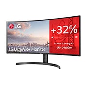 LG Monitor Ultrapanoramico 21:9 LG UltraWide (Panel IPS: 3440x1440, 300cd/m², 1000:1, sRGB >99%, curvo); diag. 86,72; entr.: DPx1, HDMIx2, USB-Ax3; HDR10; Ajust. en altura e inclinación., 34WL85C-B, thumbnail 2