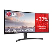 LG Monitor Ultrapanoramico 21:9 LG UltraWide (Panel IPS: 3440x1440, 300cd/m², 1000:1, sRGB >99%, curvo); diag. 86,72; entr.: DPx1, HDMIx2, USB-Ax3; HDR10; Ajust. en altura e inclinación., 34WL85C-B, thumbnail 3