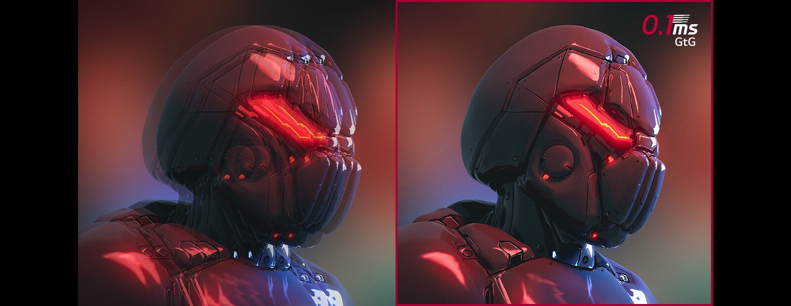 Reducción de desenfoque y efecto fantasma en juegos con 0,1 ms.