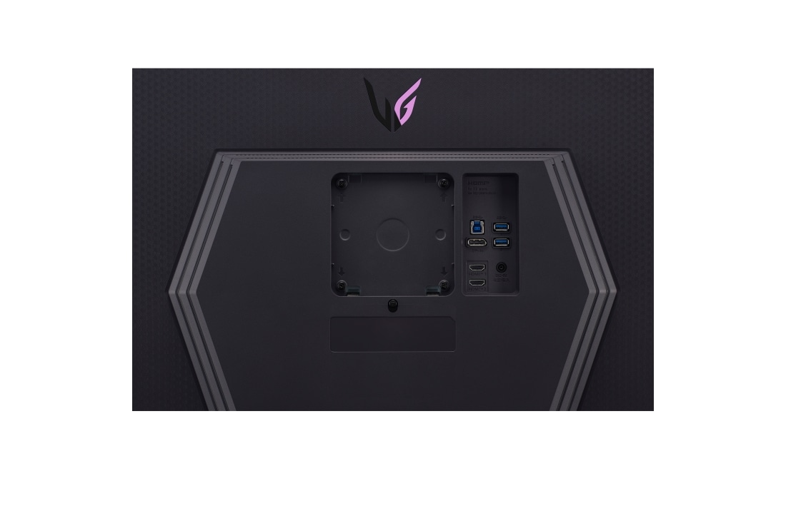 LG Monitor Gamer UltraGear 27'' │UHD 4K 144 Hz │AMD FreeSync, rear view, 27GR93U-B, thumbnail 5
