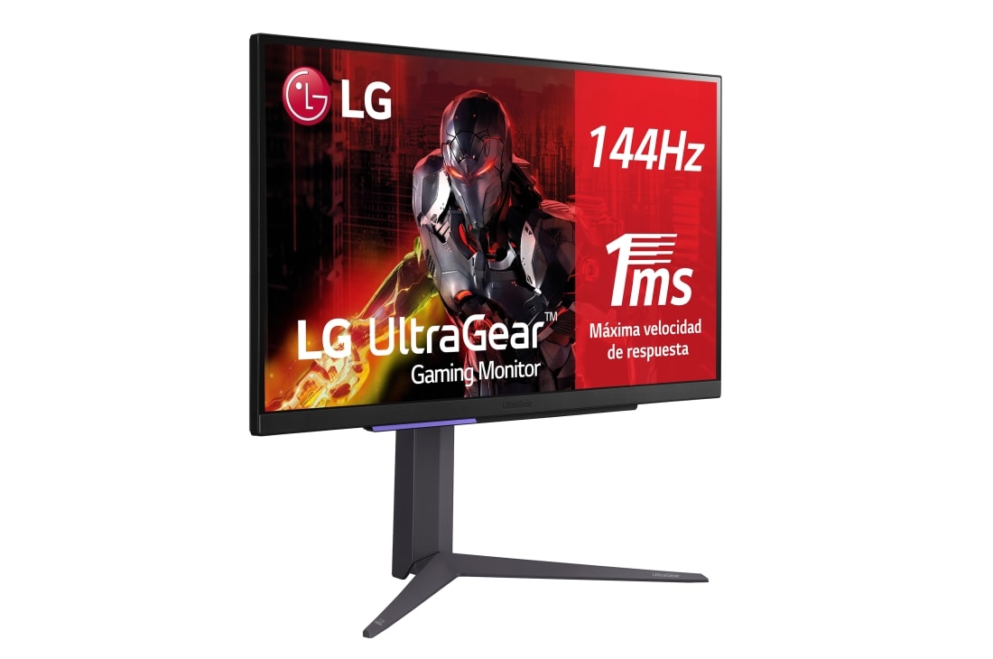 LG Monitor Gamer UltraGear 27'' │UHD 4K 144 Hz │AMD FreeSync, side view, 27GR93U-B, thumbnail 10