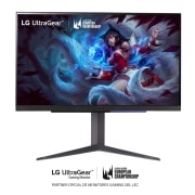 LG Monitor Gamer UltraGear 27'' │UHD 4K 144 Hz │AMD FreeSync, front view, 27GR93U-B, thumbnail 9