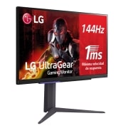 LG Monitor Gamer UltraGear 27'' │UHD 4K 144 Hz │AMD FreeSync, side view, 27GR93U-B, thumbnail 10
