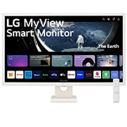 LG Monitor FHD IPS 32'' Smart Monitor con webOS AirPlay 2 ThinQ, Front view, 32SR50F-W, thumbnail 1