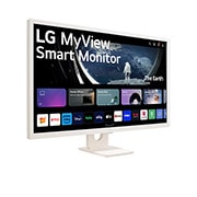 LG Monitor FHD IPS 32'' Smart Monitor con webOS AirPlay 2 ThinQ, Side view, 32SR50F-W, thumbnail 4