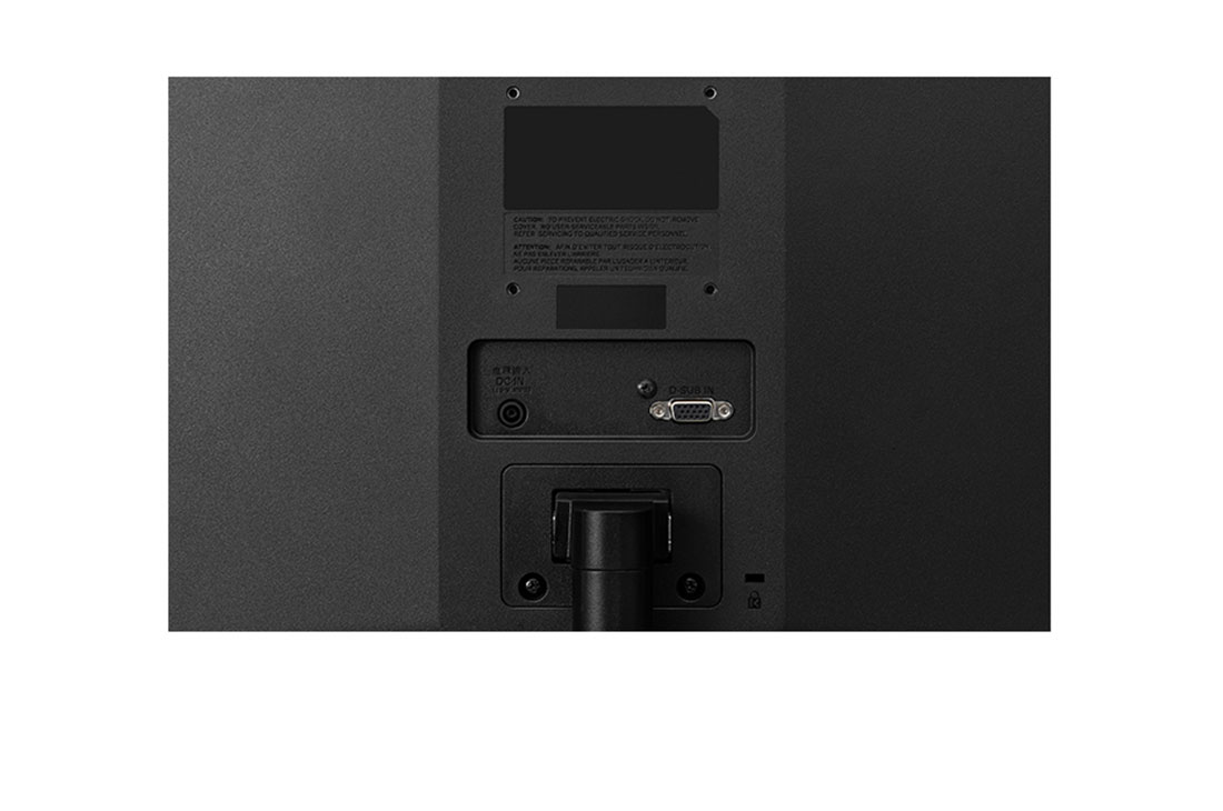 LG Monitor 20” HD, Back view, 20MK40L-B, thumbnail 8