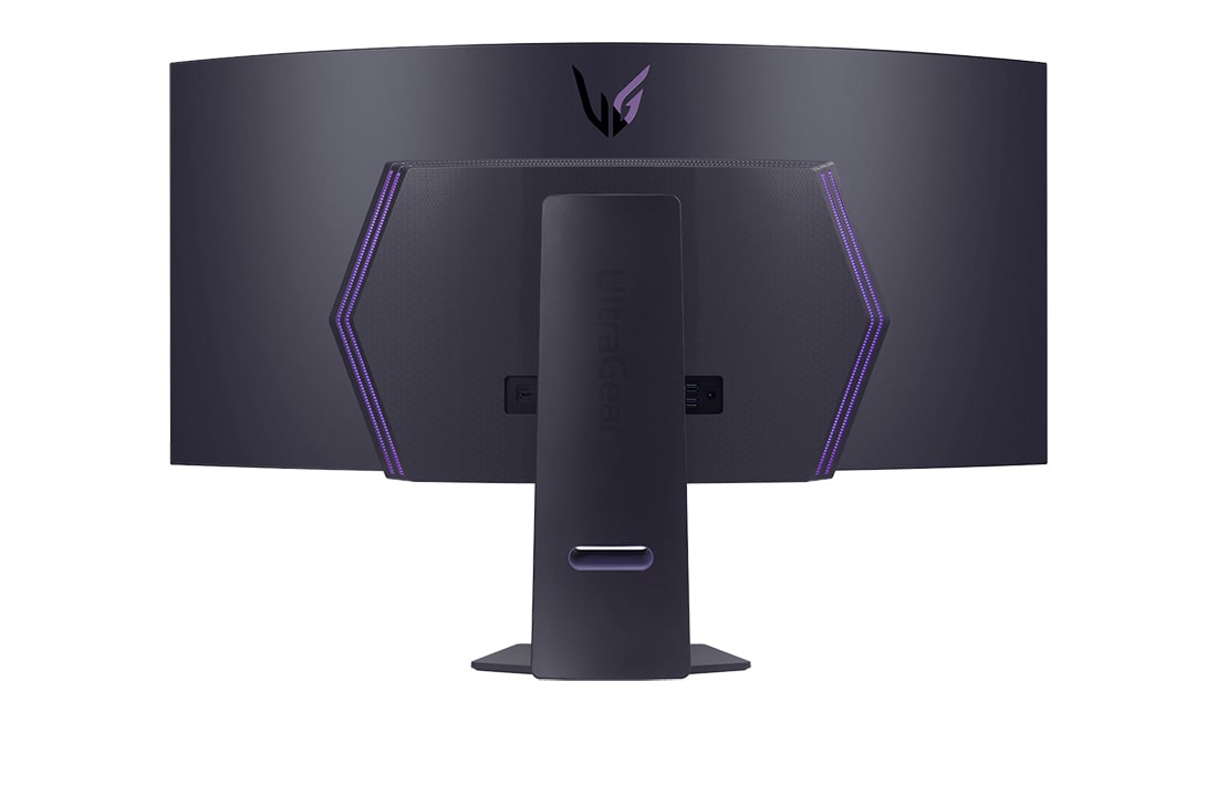 LG Monitor Gamer UltraGear 45'' │ Curvo │OLED │0,03 MS, Visning bagfra med lyset tændt, 45GS95QE-B, thumbnail 8
