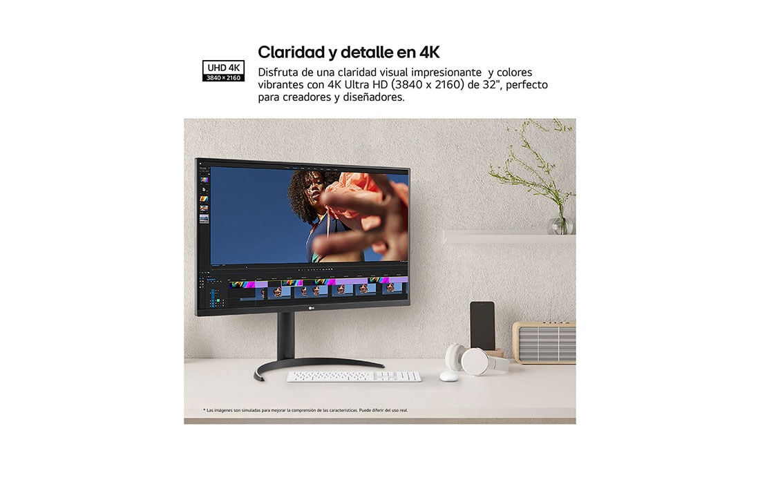 LG Monitor UltraFine 32'' │ UHD 4K │ HDR10, Life-style image, 32ur550k-b, thumbnail 3