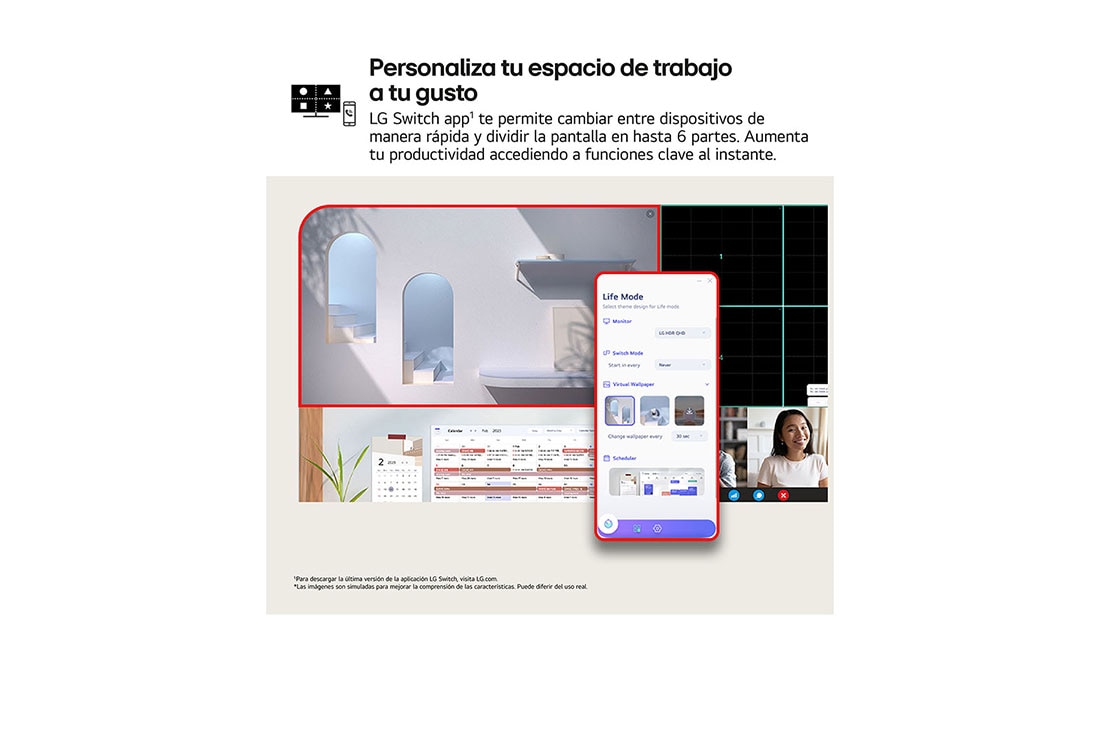 LG Monitor UltraFine 32'' │ UHD 4K │ HDR10, Life-style image, 32ur550k-b, thumbnail 6